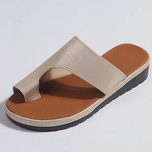 Leather Comfy Platform Sandal