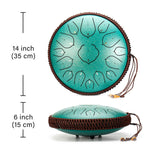 Load image into Gallery viewer, 14 Inch 15 Notes Steel Tongue Drum Kit
